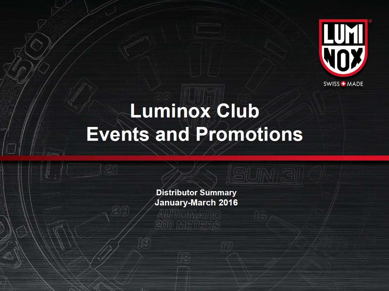 Luminox 全球活动 2016 1-3